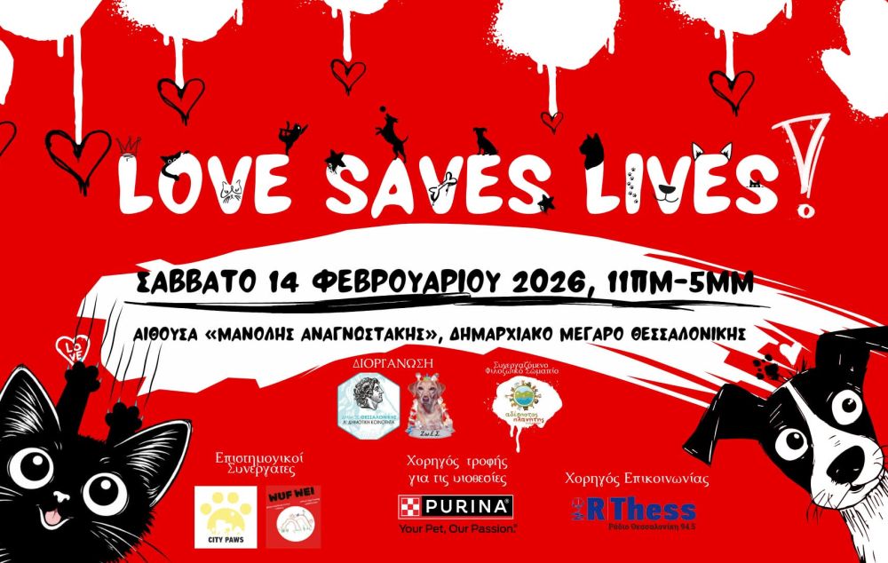 Τα αδέσποτα της Θεσσαλονίκης ψάχνουν την αγάπη την ημέρα του Αγ. Βαλεντίνου